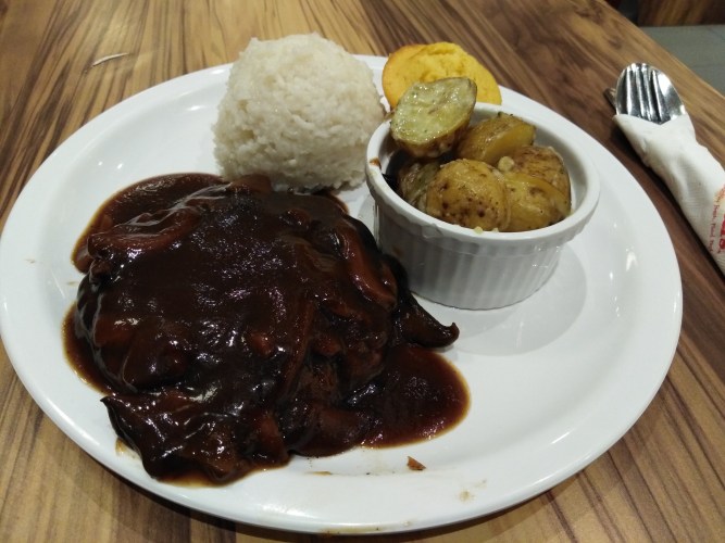Burger Steak Rice by Kenny Rogers