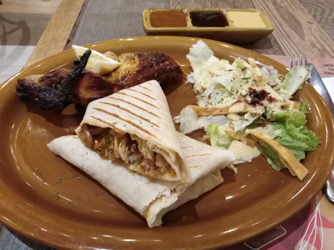 Healthy Plate with Fish Rappa by Peri-Peri Charcoal Chicken and Sauce Bar