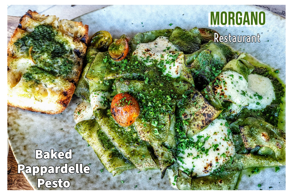 Baked Pappardelle Pesto