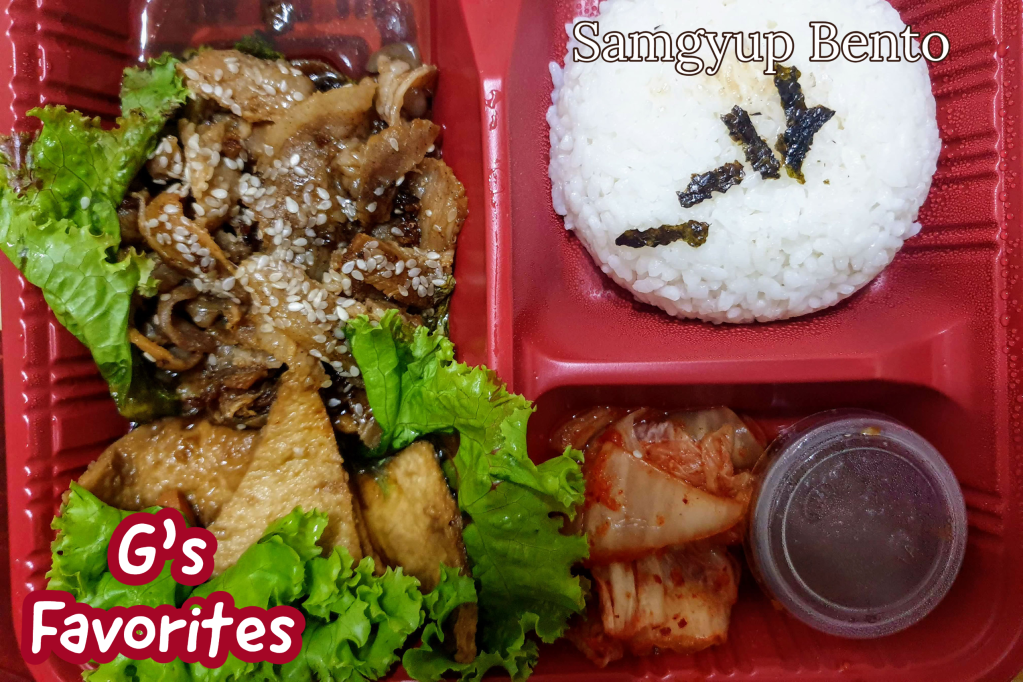 Samgyup Bento by G's Favorites