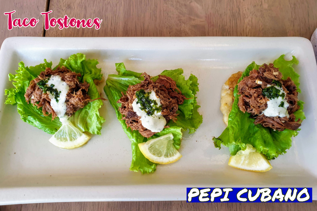 Taco Tostones by Pepi Cubano